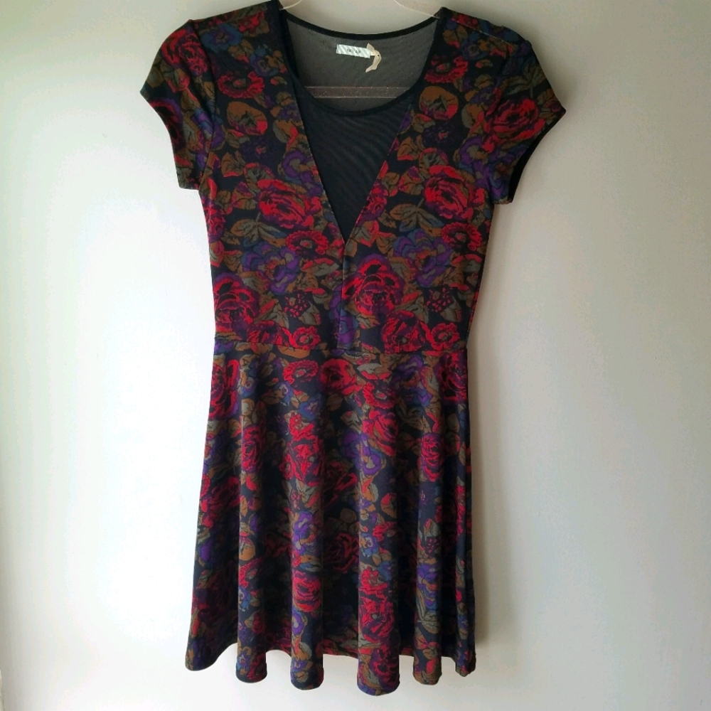 Kimchi Blue Floral Mini Dress Women's Size Small